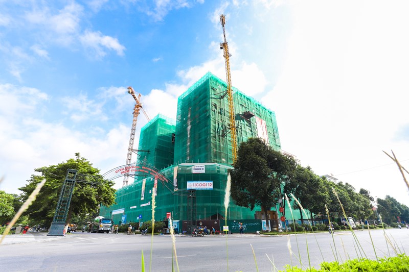 Dự án Lotus Central Bắc Ninh tọa lạc trên đường Lý Thái Tổ cất nóc
