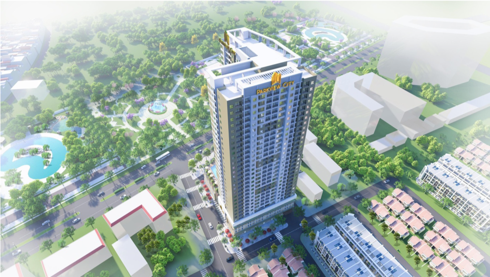 Phối cảnh Parkview City nhìn từ trên cao.