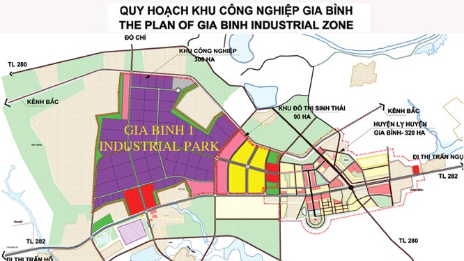 Quy hoạch Khu công nghiệp Gia Bình