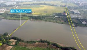 Bắc Ninh: Vị trí quy hoạch xây cầu vượt sông Đuống gần bến đò Tri Phương nối Tiên Du vs Thuận Thành