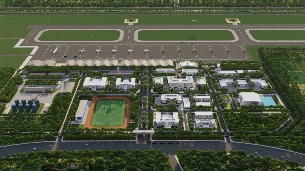 Phối cảnh sân bay Gia Bình - Ảnh: S.G.
