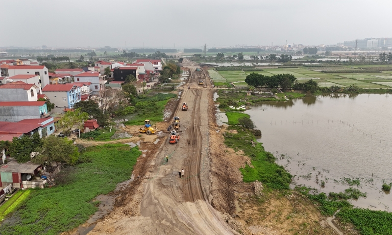 Động lực mới cho Yên Phong từ tuyến đường huyết mạch ĐT. 285B đang xây dựng