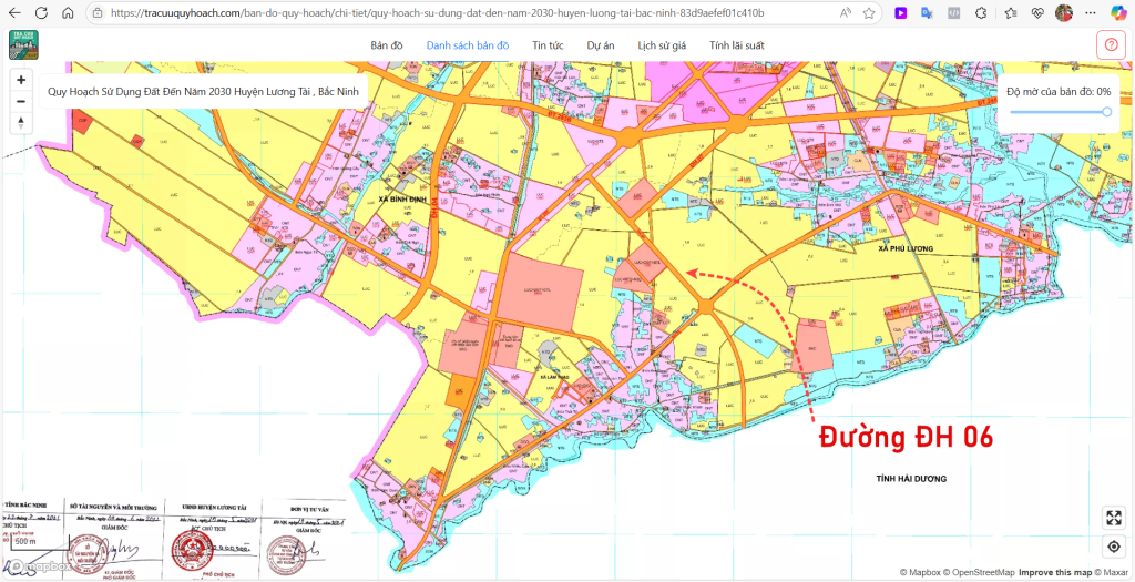 Đường huyện ĐH 06 Lương Tài Bắc Ninh