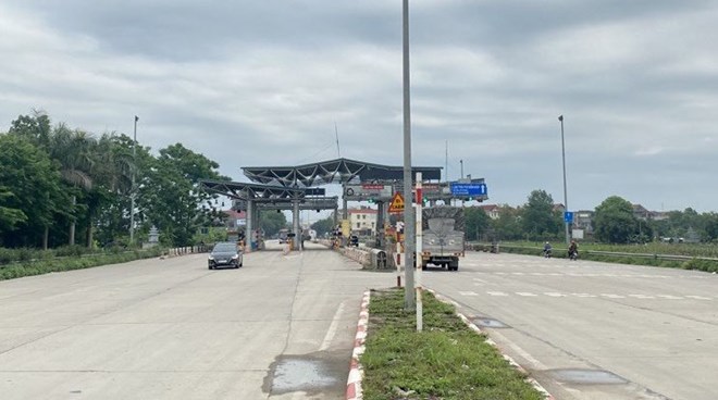 Đoạn đường từ Cầu Hồ đến BOT Quốc lộ 38 (tỉnh Bắc Ninh). Ảnh: Vân Trường