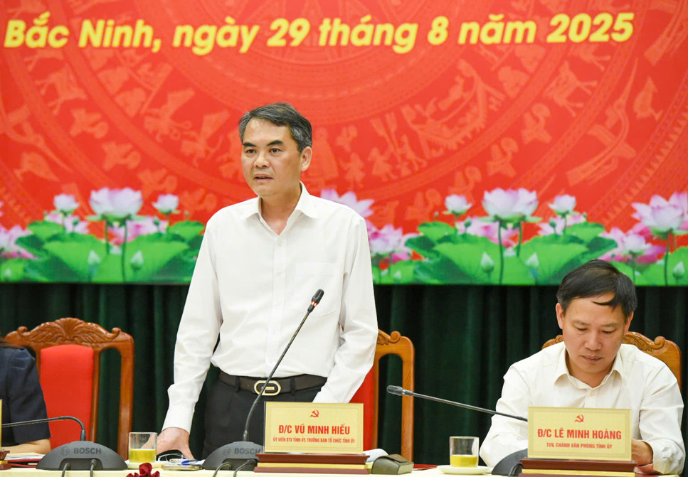 Trưởng Ban Tổ chức Tỉnh ủy Bắc Ninh thông tin về kế hoạch Đại hội Đảng bộ tỉnh Bắc Ninh lần thứ XVI.