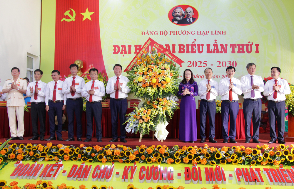 dai hoi dai bieu lan 1 hap linh bac ninh Phường Hạp Lĩnh (Nam Sông Cầu) đặt mục tiêu trở thành đô thị hiện đại, giàu bản sắc văn hóa
