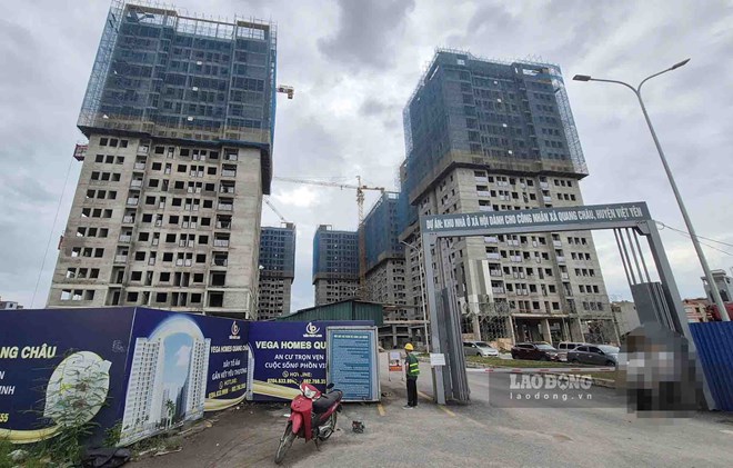 Dự án nhà ở xã hội Vega Homes (phường Nếnh, Bắc Ninh). Ảnh: PV / Báo Lao Động