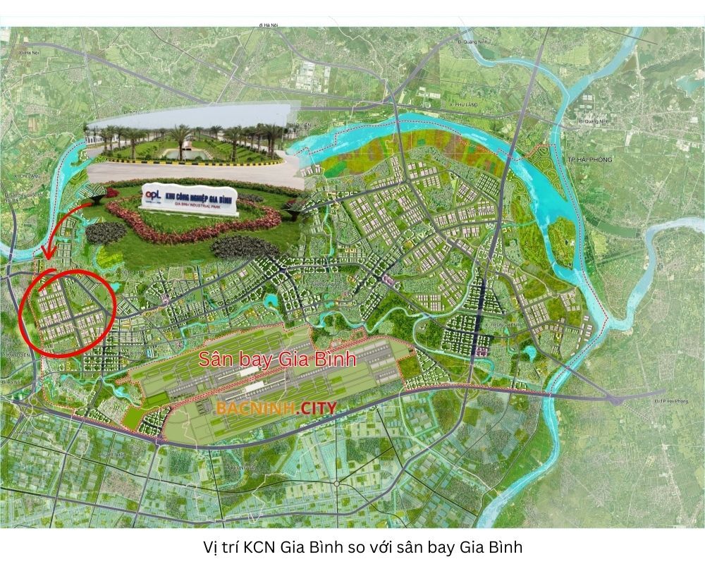 Vị trí KCN Gia Bình Bắc Ninh
