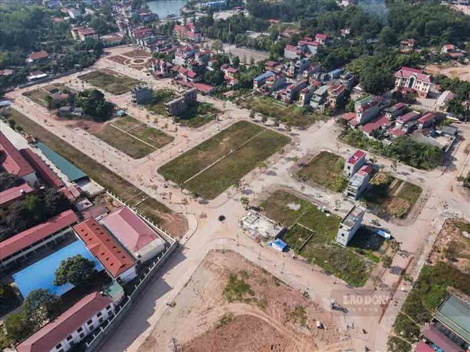 Dự án Khu dân cư mới Cầu Gồ (xã Yên Thế, Bắc Ninh) do Kosy làm chủ đầu tư, ảnh chụp tháng 12.2020. Ảnh: Phan Anh / báo Lao Động, kosy cầu gồ yên thế
