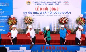 Bắc Ninh: Khởi công dự án nhà ở xã hội Công Đoàn 477 căn hộ