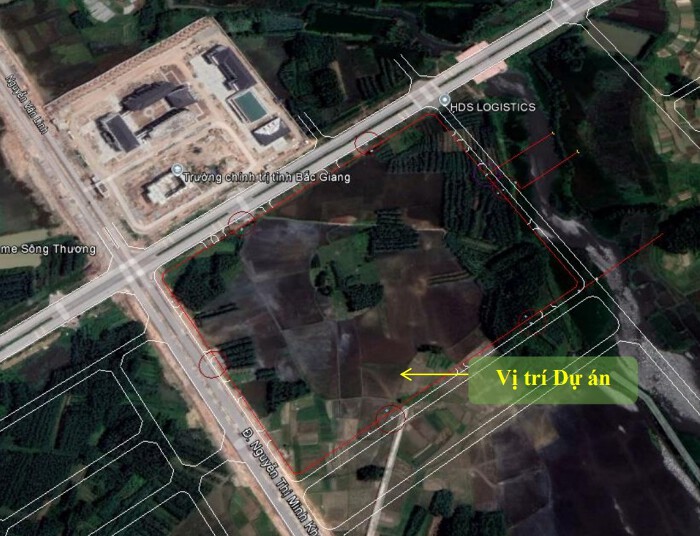 Vị trí khu đất Aeon Mall Bắc Ninh. (Nguồn: Chủ đầu tư).